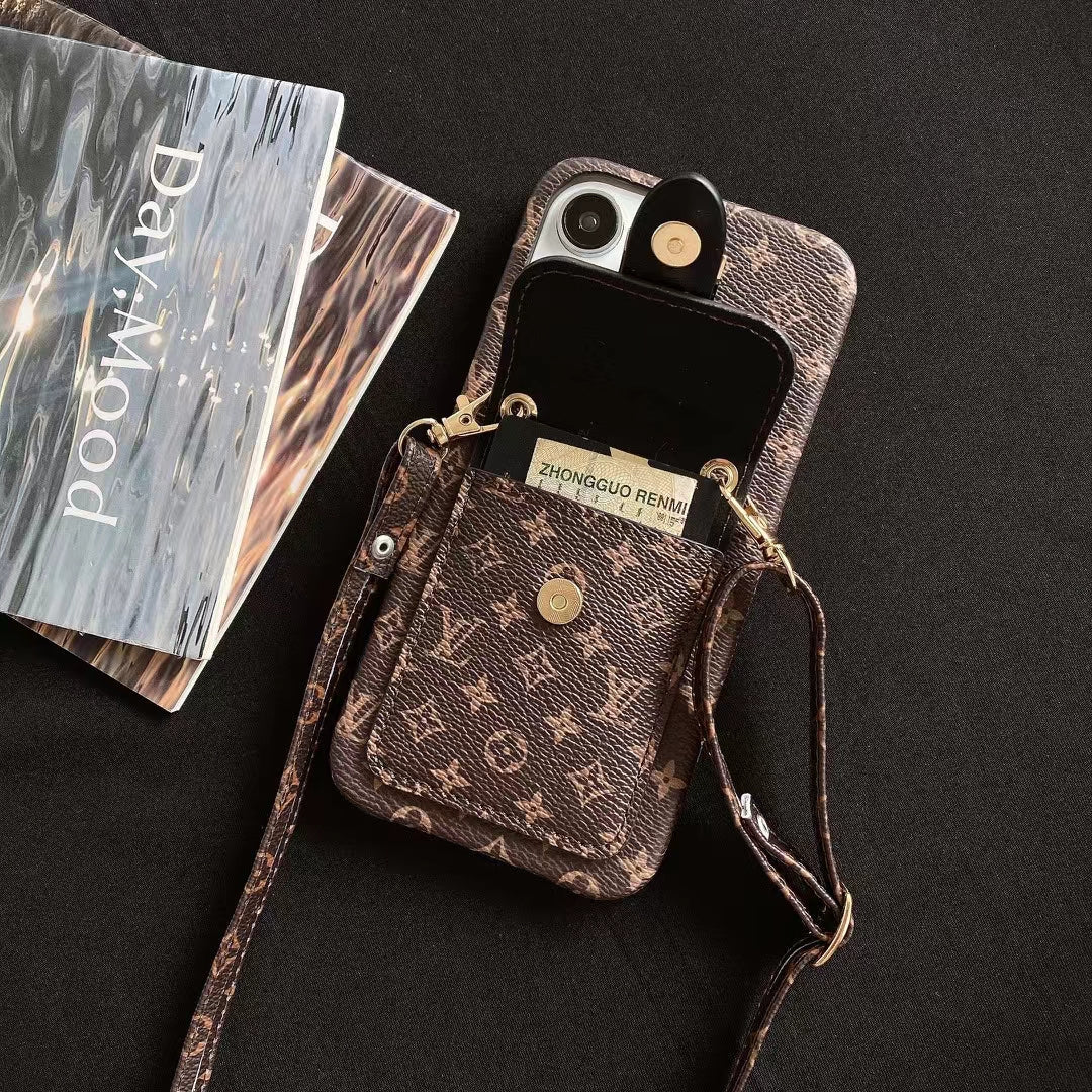 Elegant LV Case with Lanyard and Cardholder Bag