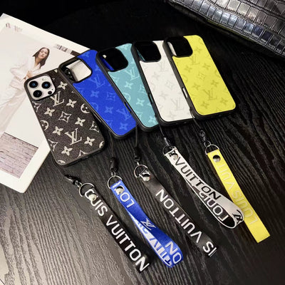 LV Monogram Colorful Strap iPhone Case Collection