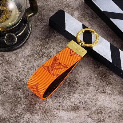 Luxury LV Monogram Keychain Collection – Vibrant Colors with Elegant Gold Hardware