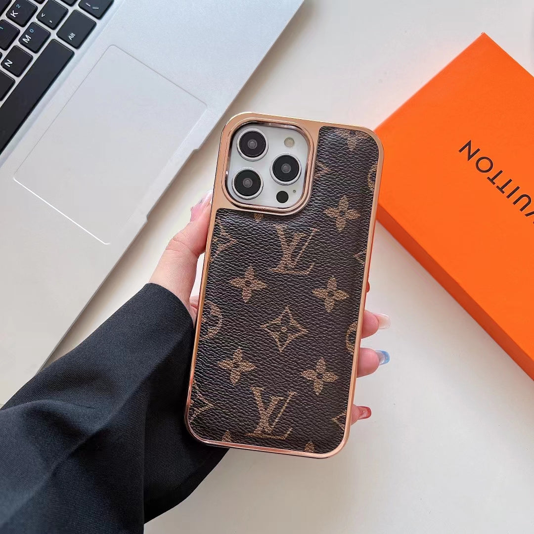 Chic LV Monogram iPhone Case – Premium Luxury Style