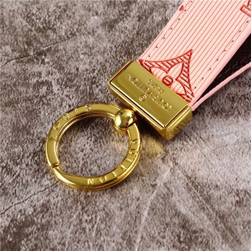 Luxury LV Monogram Keychain Collection – Vibrant Colors with Elegant Gold Hardware