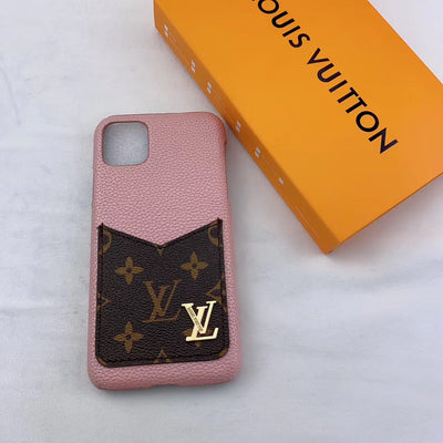 Classic LV iPhone Case with Built-In Card Pocket