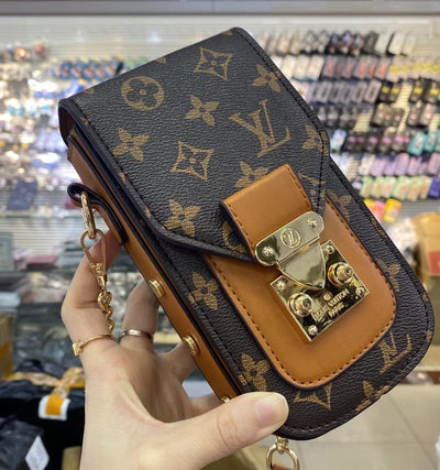 Luxury phone accessory with iconic LV monogram