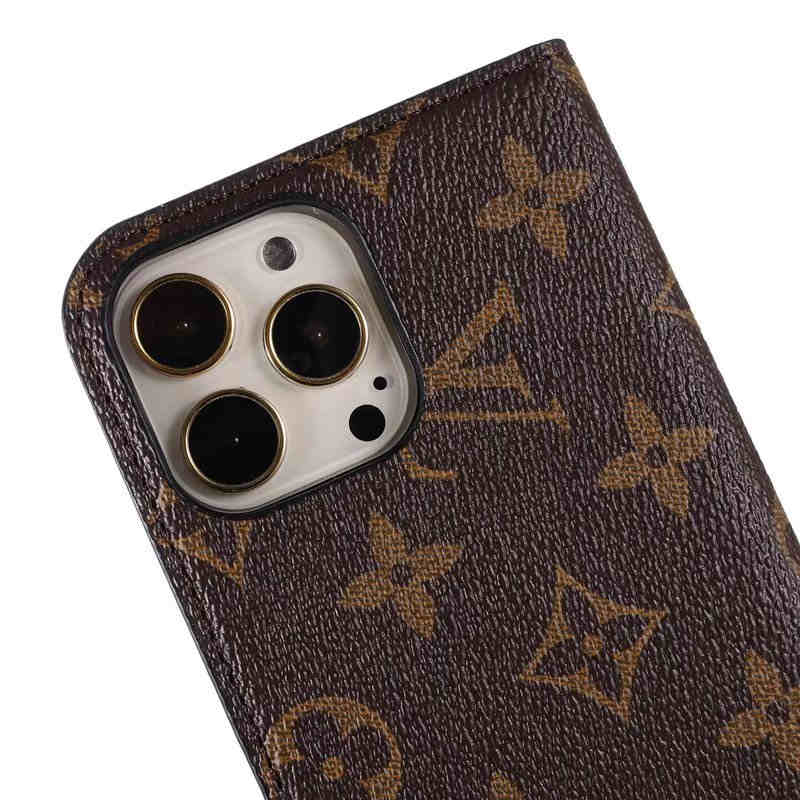 Stylish LV iPhone case with convenient card holder