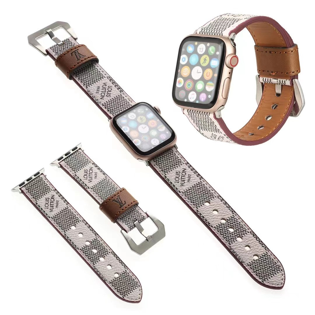 Woman wearing Louis Vuitton Chic Apple Watch Band Strap