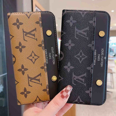 LV iPhone case with built-in card slot