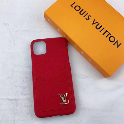 Classic LV iPhone Case with Built-In Card Pocket