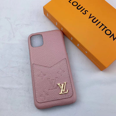 Classic LV iPhone Case with Built-In Card Pocket