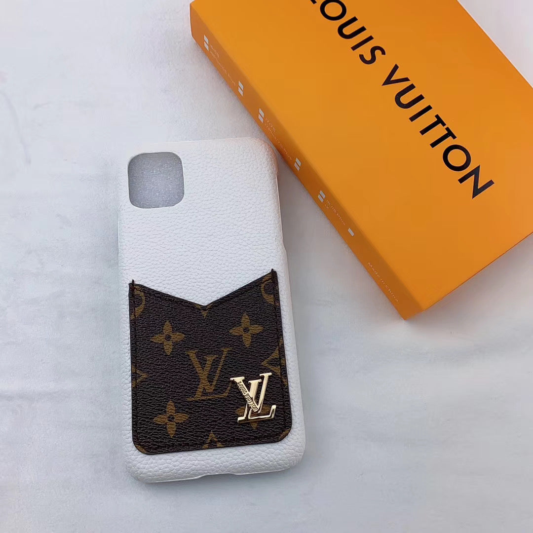 Classic LV iPhone Case with Built-In Card Pocket