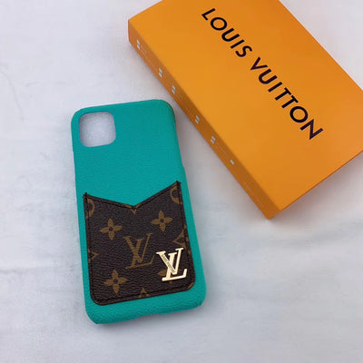 Classic LV iPhone Case with Built-In Card Pocket